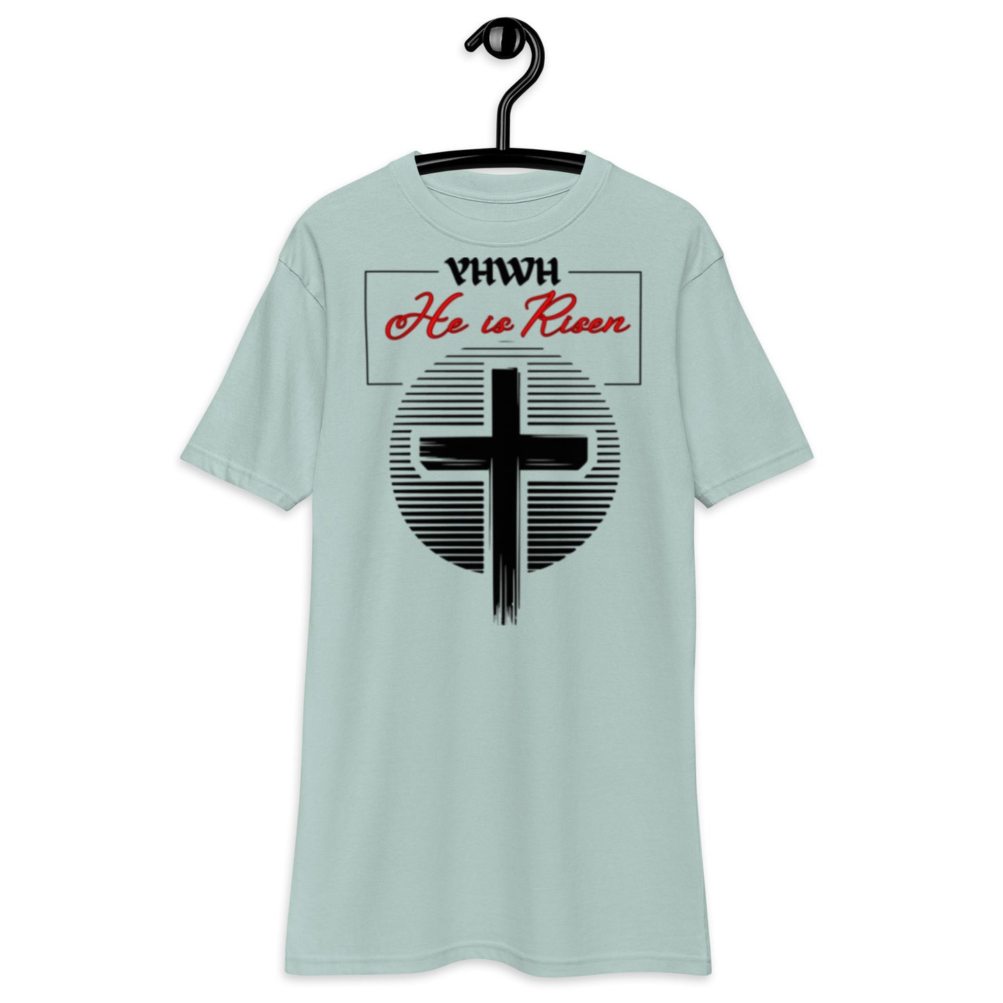 He  is Risen Men’s premium heavyweight tee