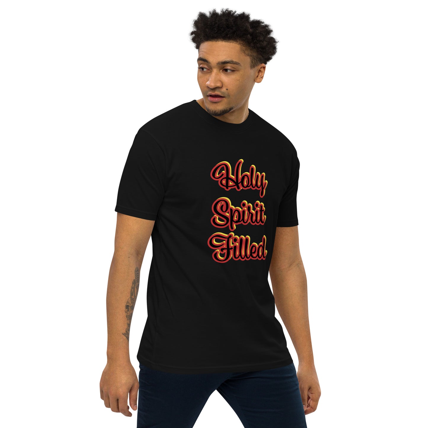 Holy Spirit Filled Men’s premium heavyweight tee