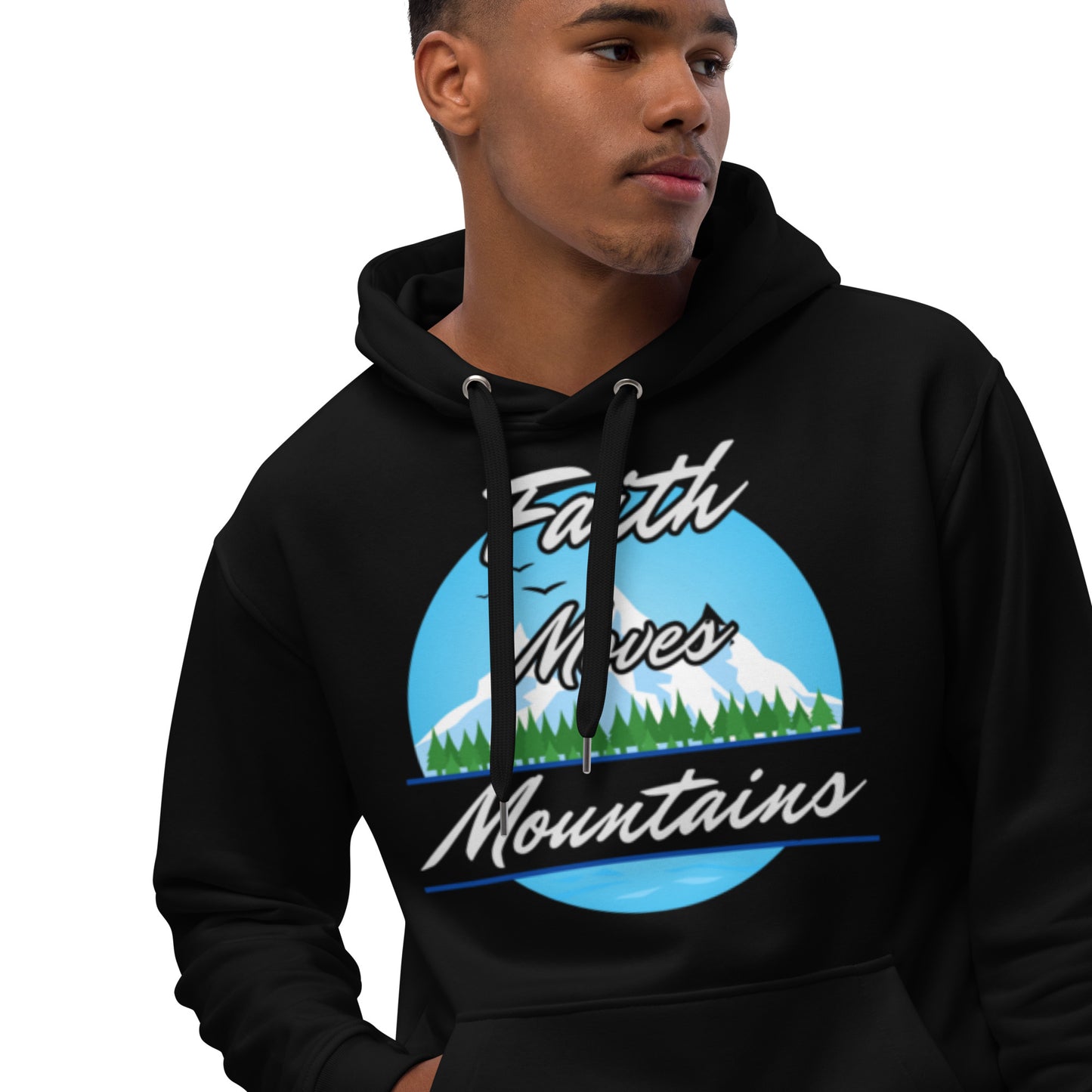 Faith Moves Mountains Premium eco hoodie