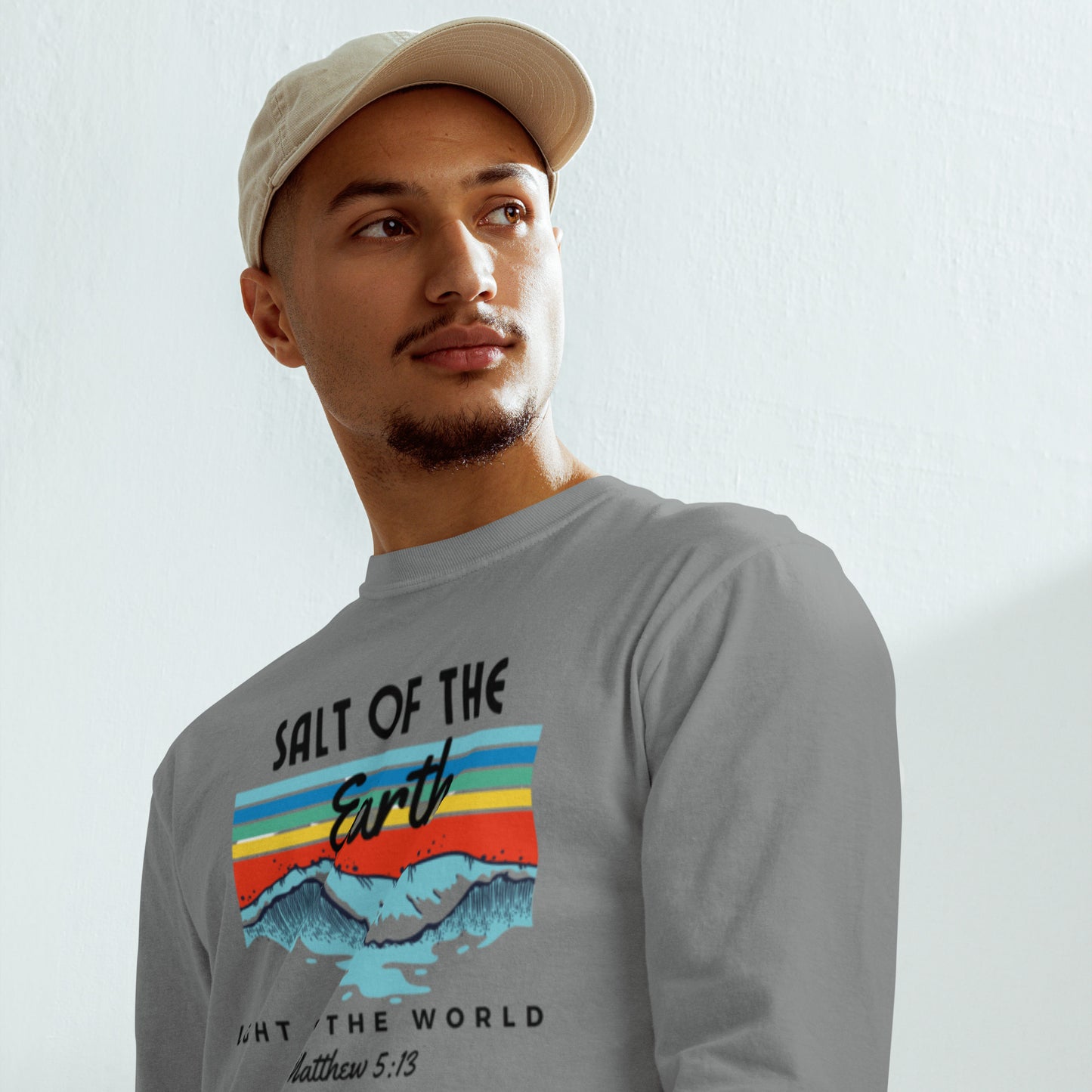 Salt of the earth Garment-dyed heavyweight long-sleeve shirt