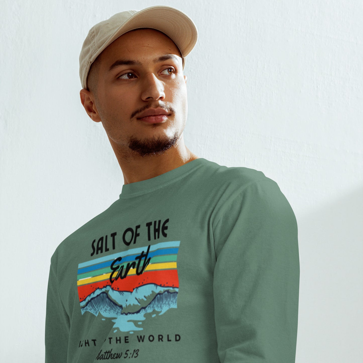 Salt of the earth Garment-dyed heavyweight long-sleeve shirt