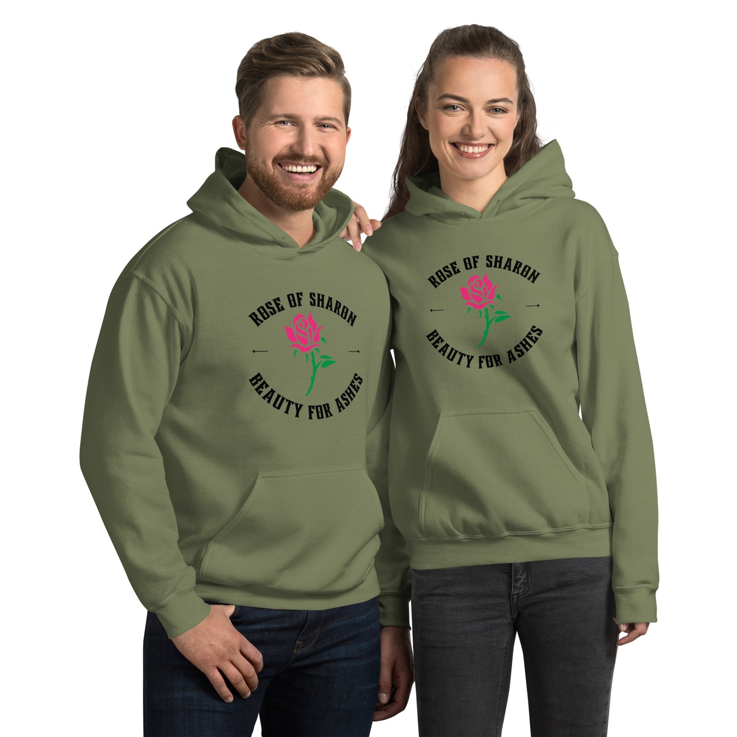 Beauty for Ashes Rose of Sharon Unisex Hoodie