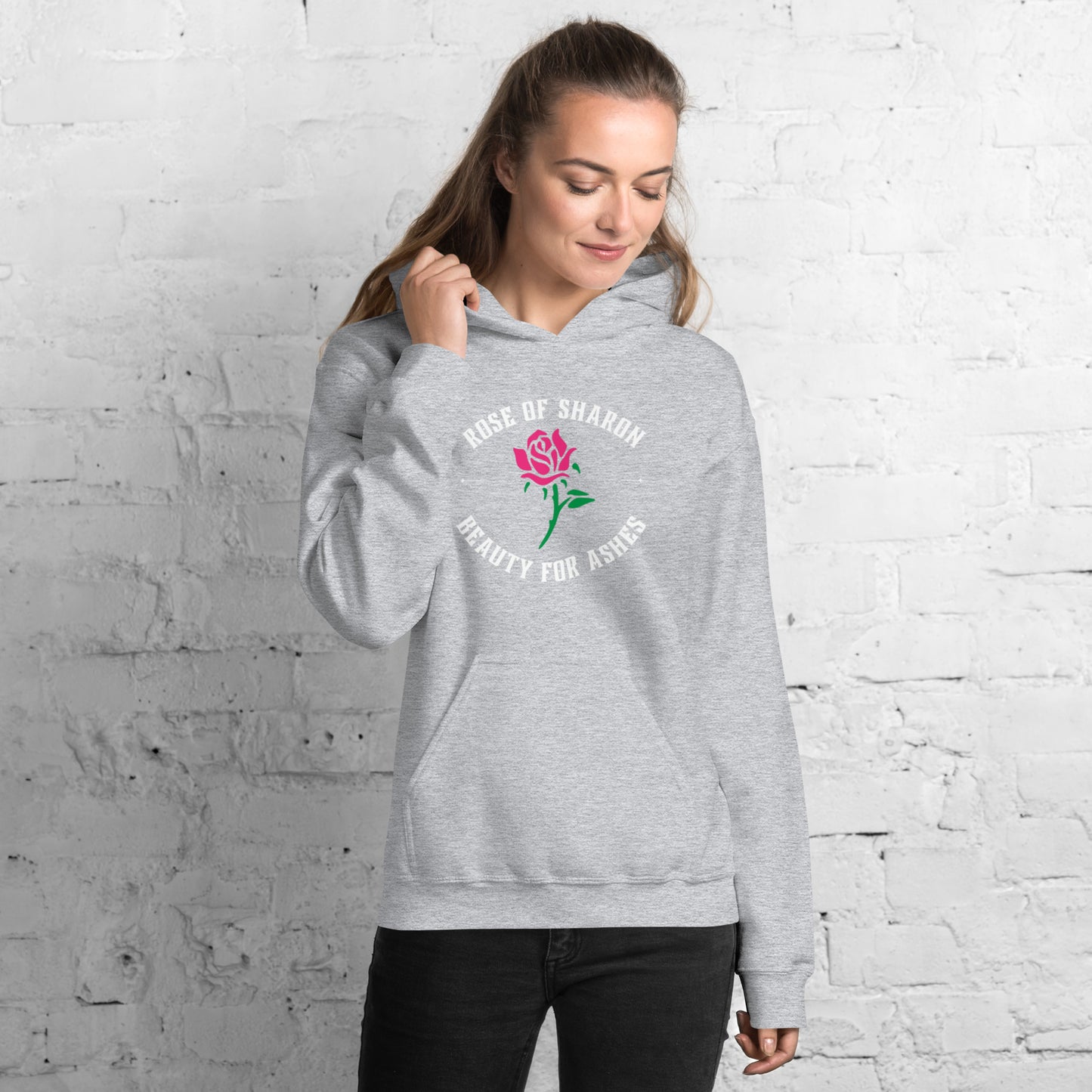 Rose of Sharon Beauty for Ashes Unisex Hoodie