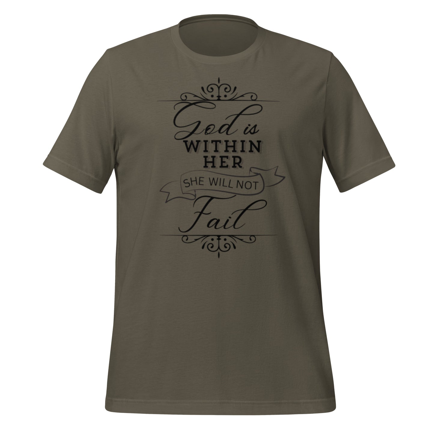 God is within her she will not fail Unisex t-shirt