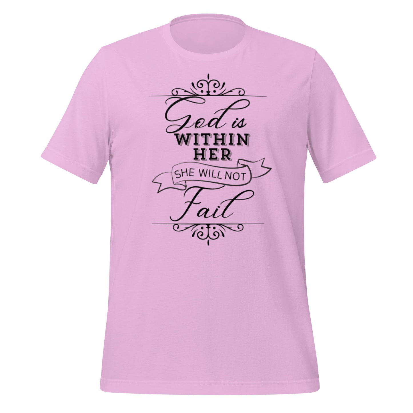 God is within her she will not fail Unisex t-shirt