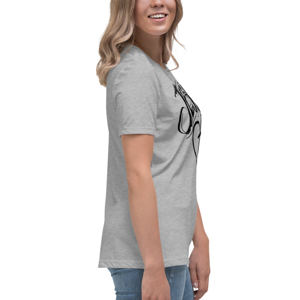 Jesus Heart Cross Women's Relaxed T-Shirt