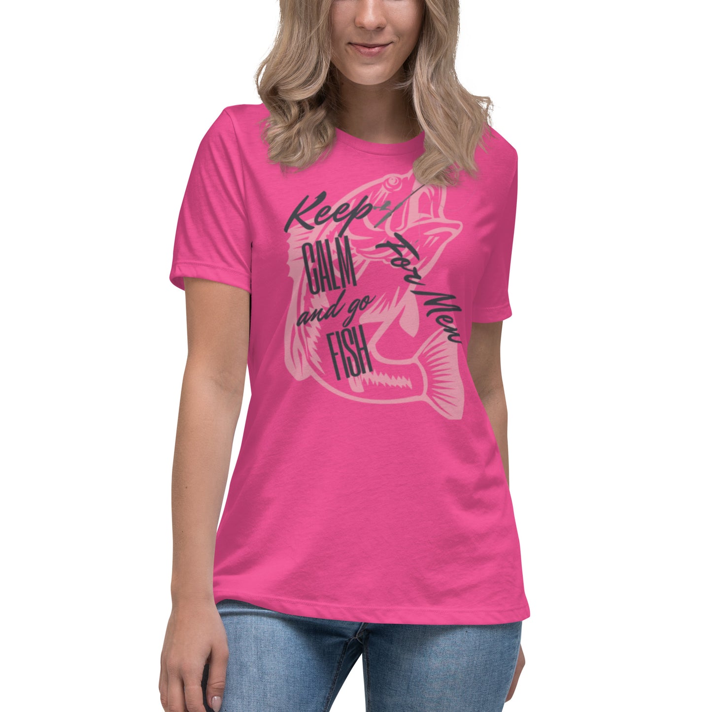 Keep Calm and go Fish for Men Women's Relaxed T-Shirt