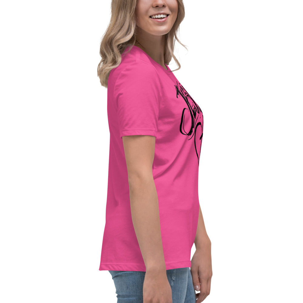 Jesus Heart Cross Women's Relaxed T-Shirt