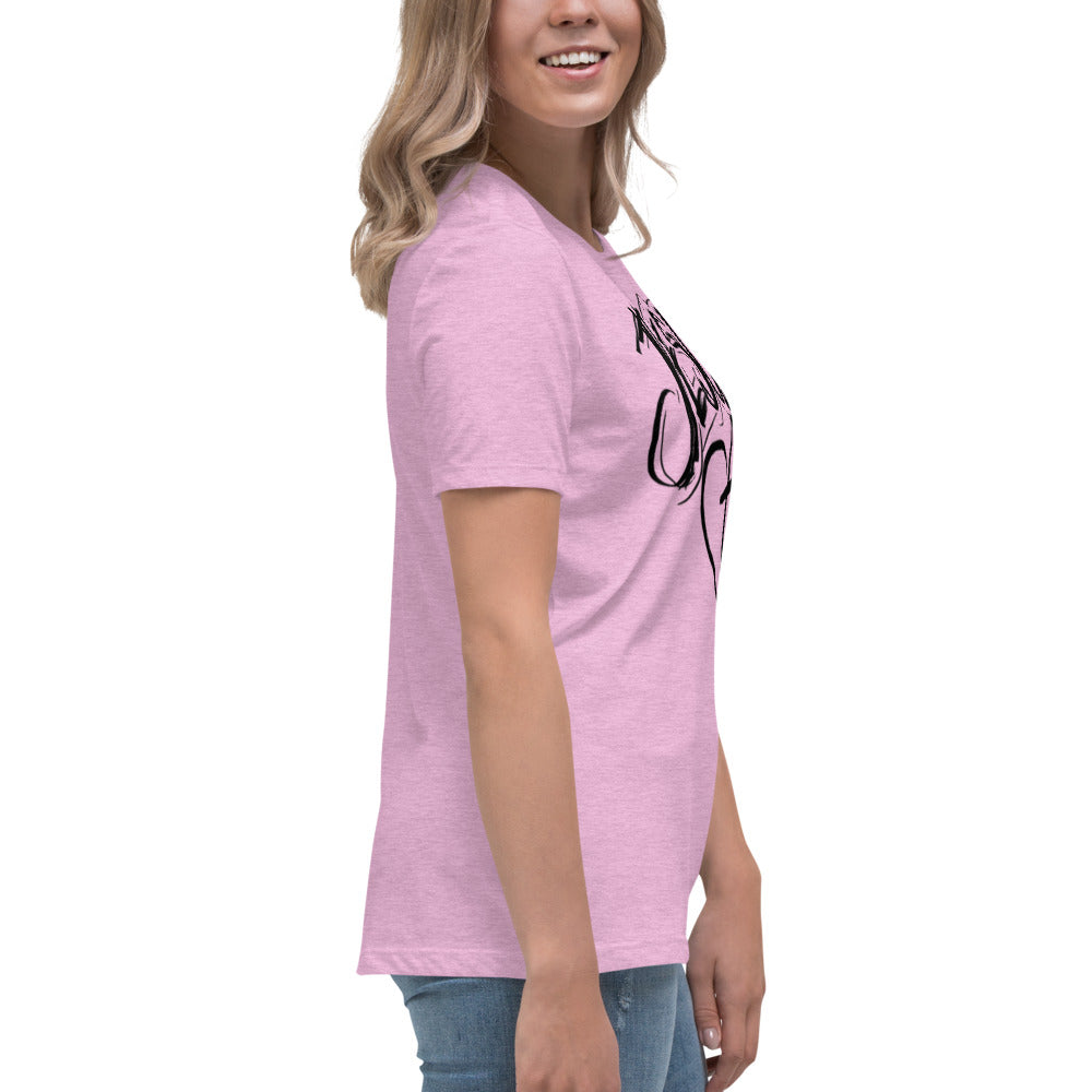 Jesus Heart Cross Women's Relaxed T-Shirt