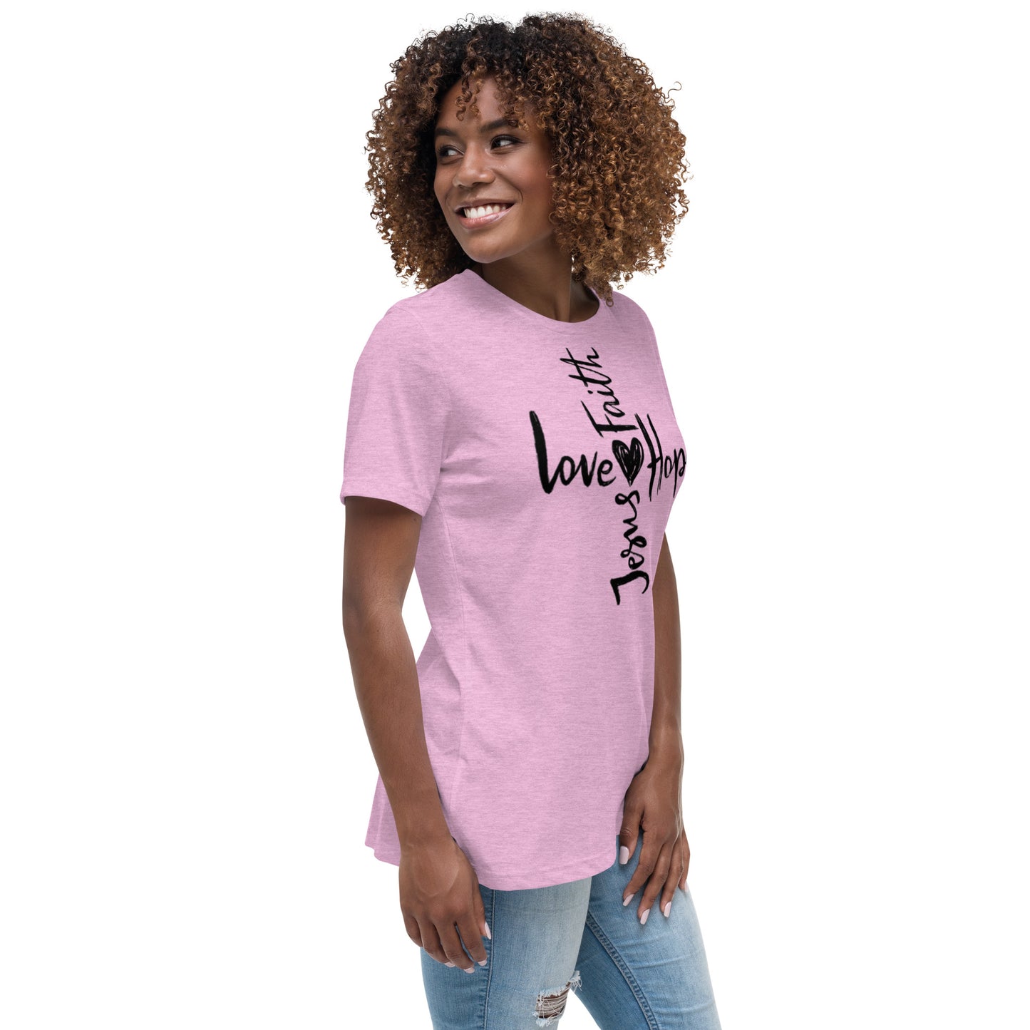 Jesus Faith Love Hope Women's Relaxed T-Shirt