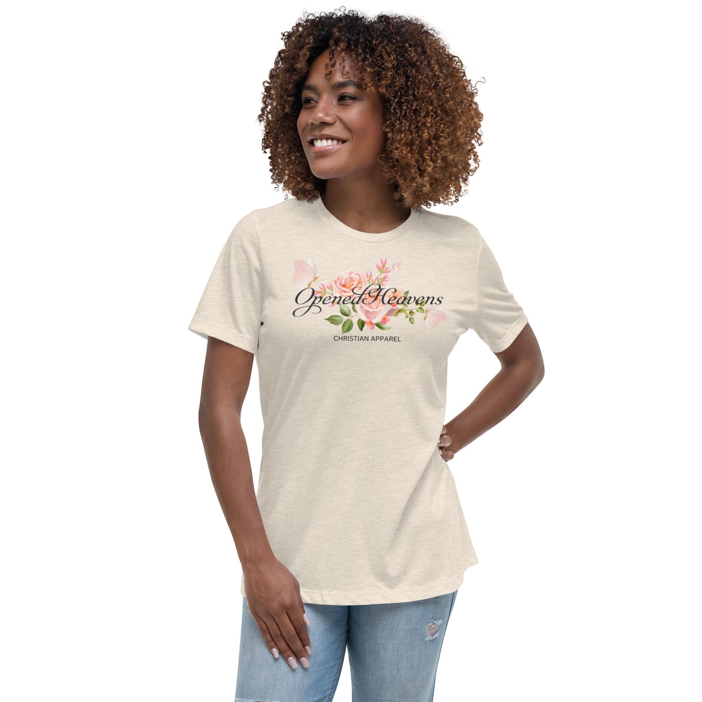 Opened Heavens Logo Women's Relaxed T-Shirt