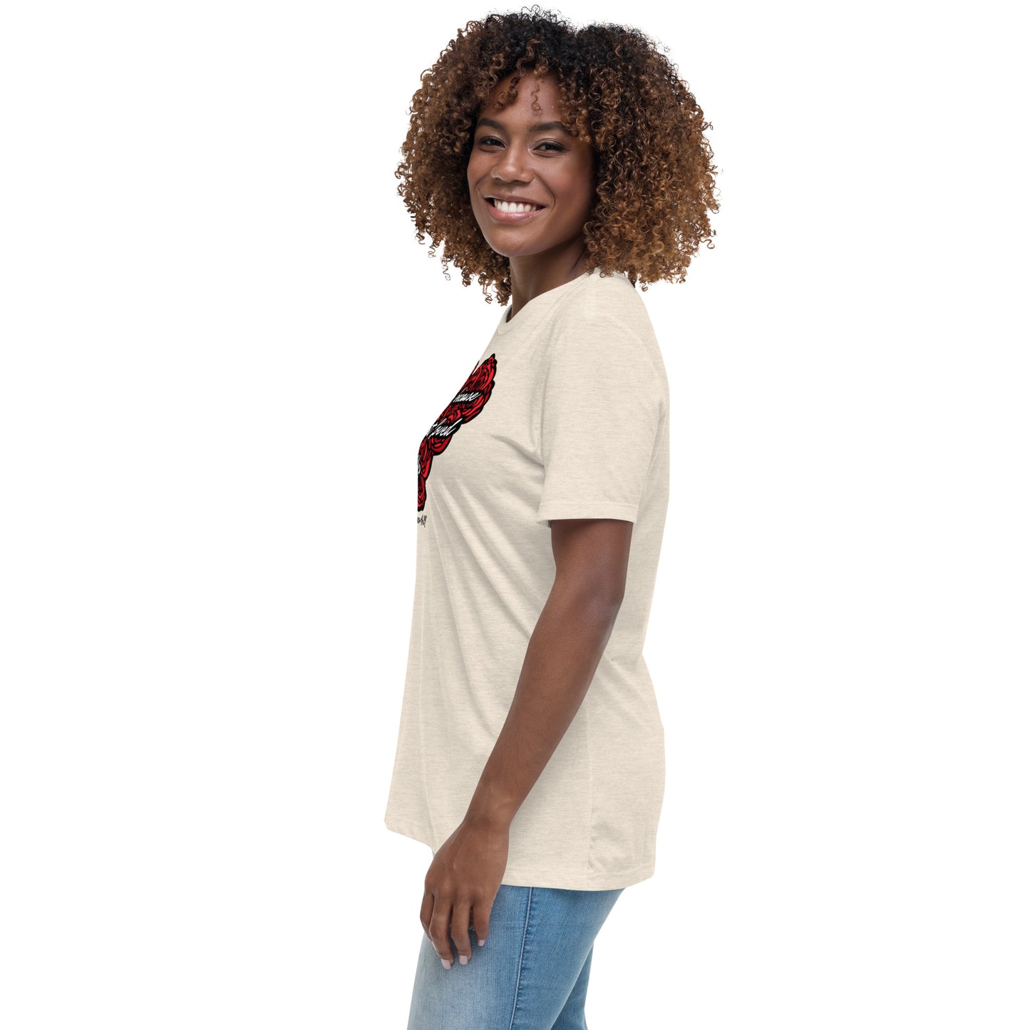 We love because He first loved us Women's Relaxed T-Shirt