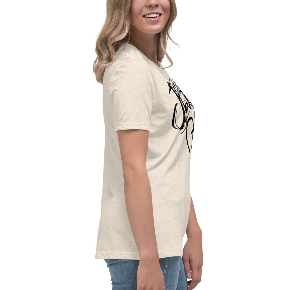 Jesus Heart Cross Women's Relaxed T-Shirt