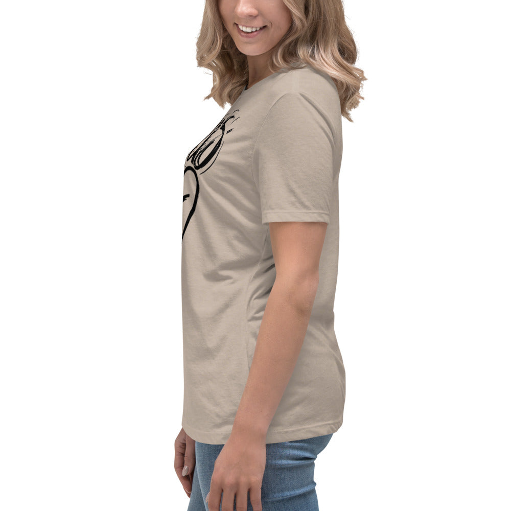 Jesus Heart Cross Women's Relaxed T-Shirt