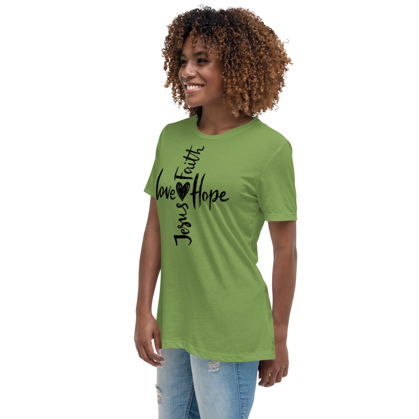 Jesus Faith Love Hope Women's Relaxed T-Shirt