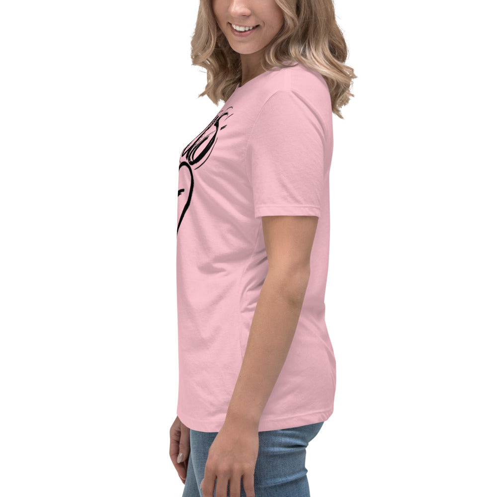 Jesus Heart Cross Women's Relaxed T-Shirt