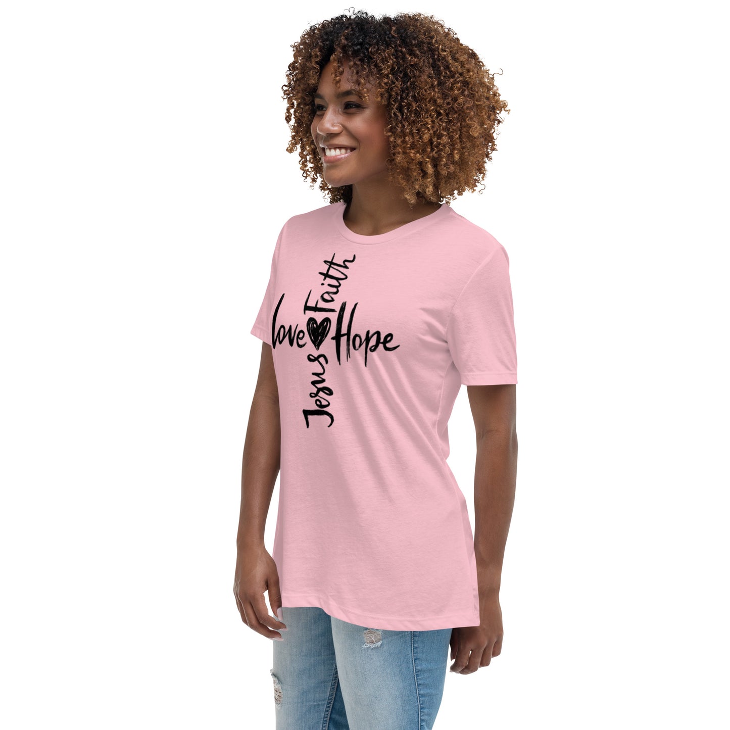 Jesus Faith Love Hope Women's Relaxed T-Shirt