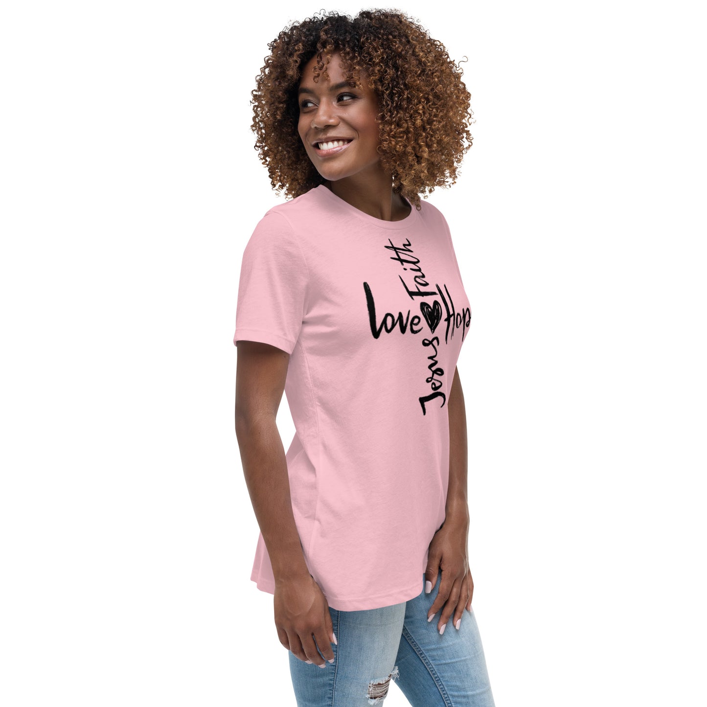 Jesus Faith Love Hope Women's Relaxed T-Shirt