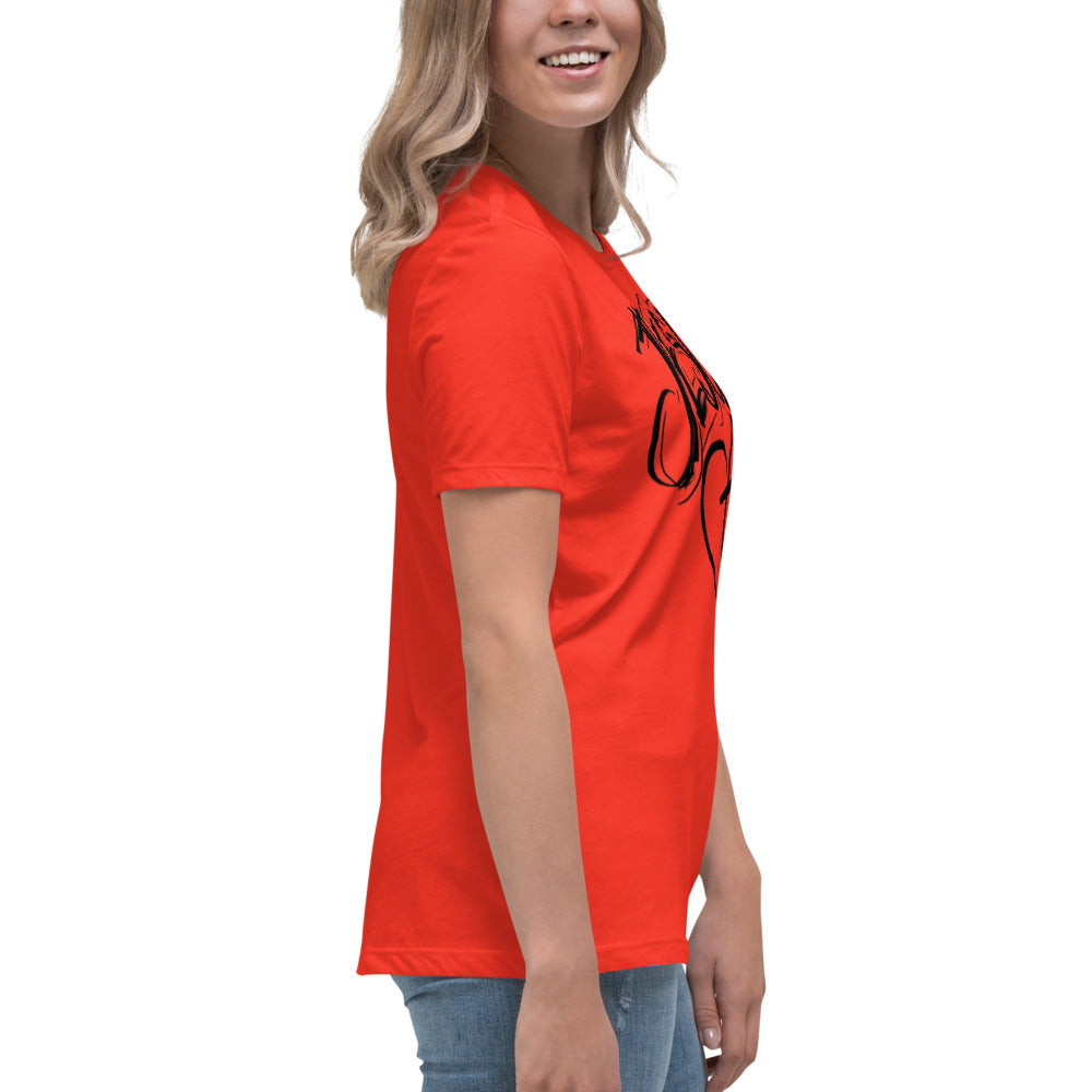 Jesus Heart Cross Women's Relaxed T-Shirt