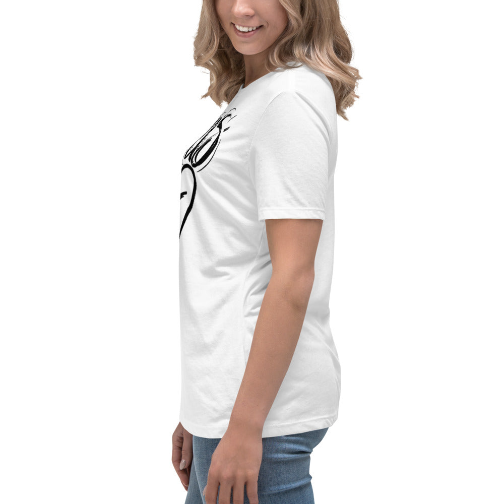 Jesus Heart Cross Women's Relaxed T-Shirt