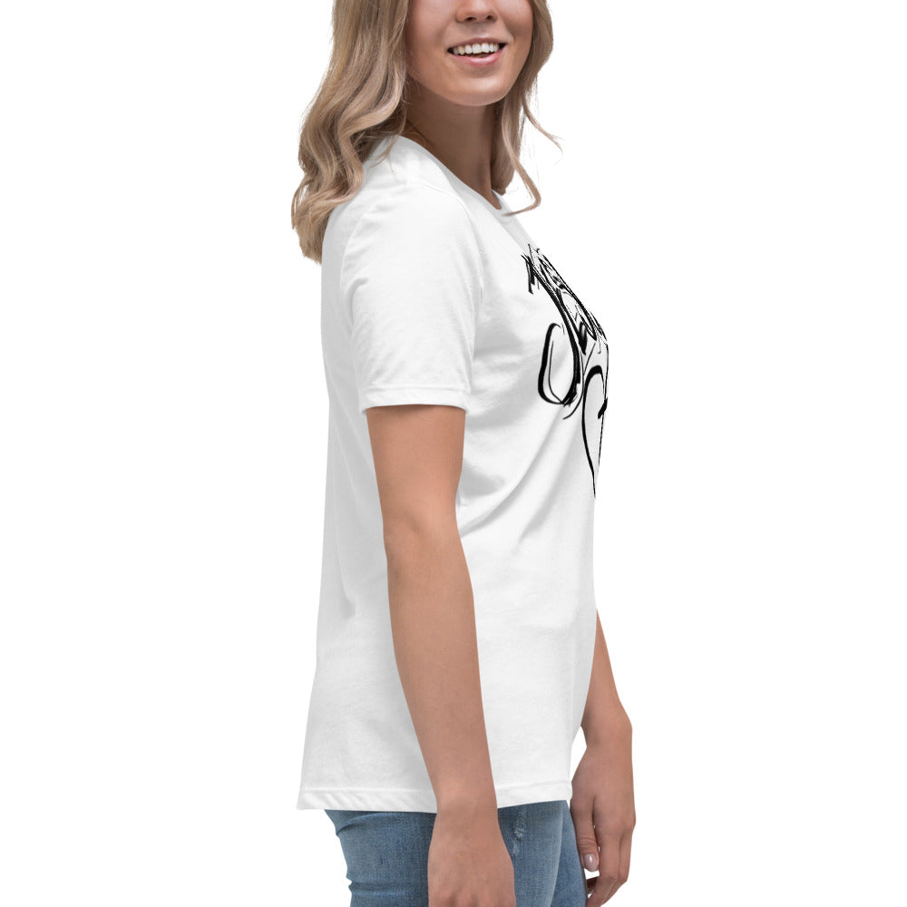 Jesus Heart Cross Women's Relaxed T-Shirt